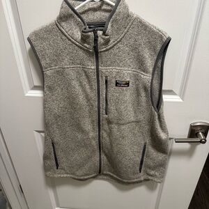 L.L. Bean Heathered Gray Fleece Vest